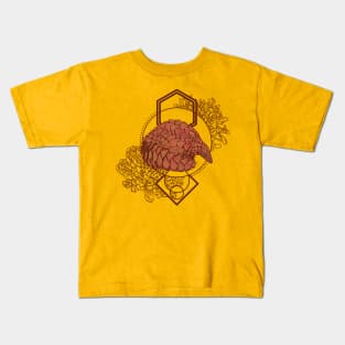 Floral Pangolin Kids T-Shirt